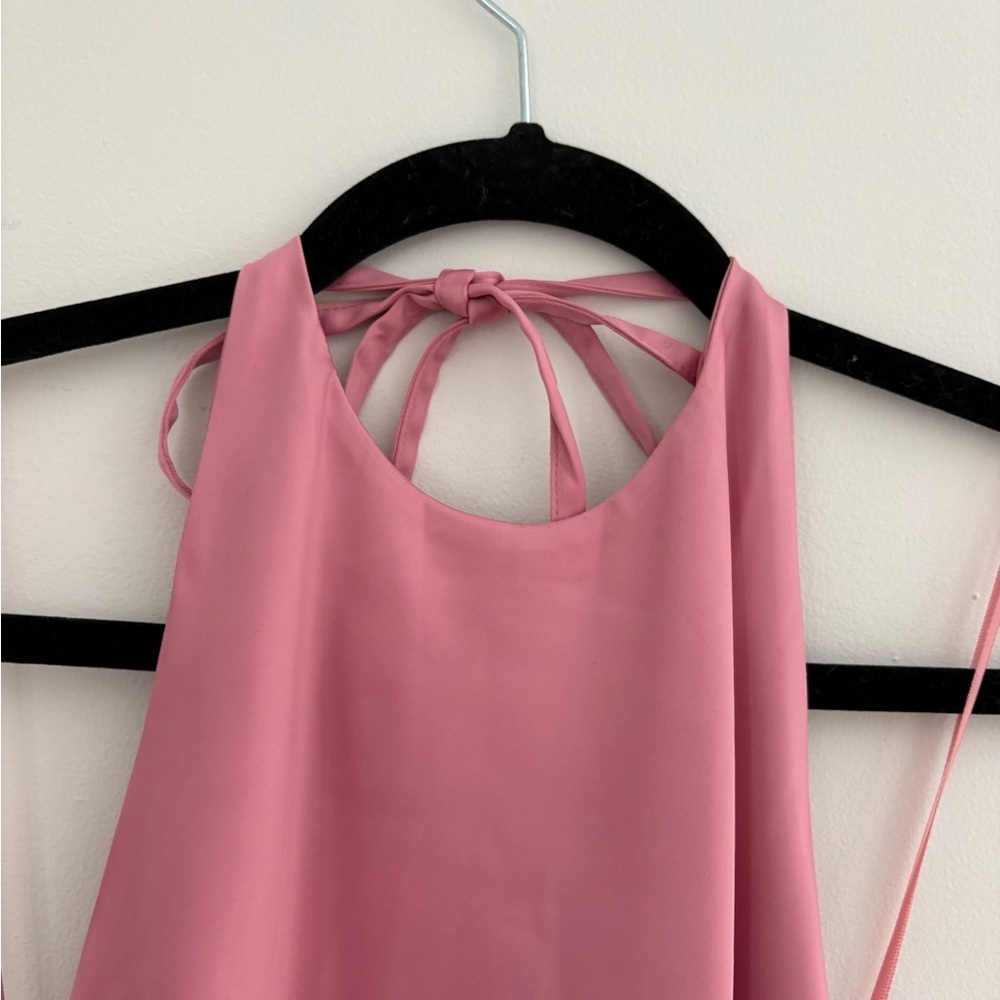 Deluc Pink Halter Dress - Size XS - Picture 2 of 5